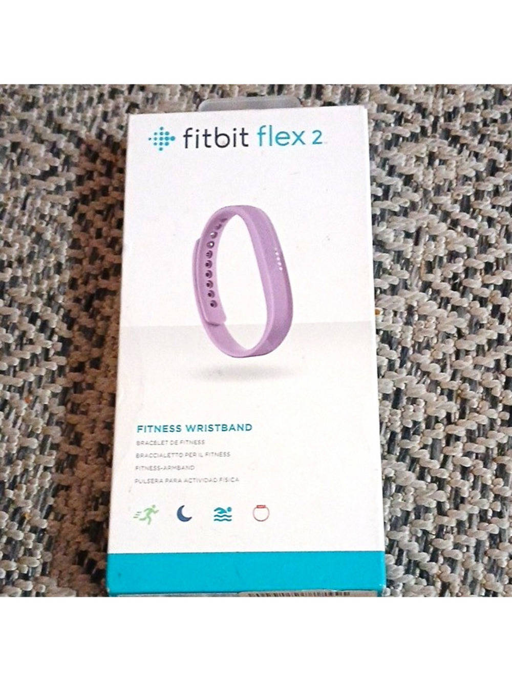 Fitbit Flex 2 Activity Tracker Wristband Purple Bluetooth 5-Day Battery